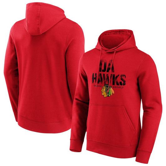 Men's Chicago Blackhawks Hometown Graphic Hoodie - Red