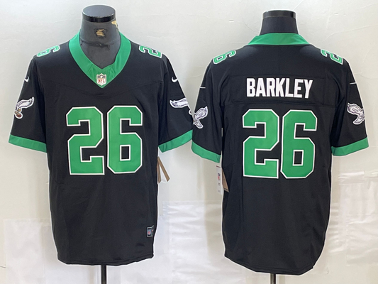 Men's Philadelphia Eagles Saquon Barkley #26 Black Vapor F.U.S.E. Limited Jersey1