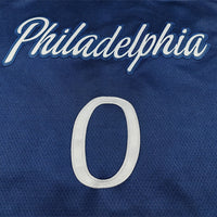 Men's Philadelphia 76ers Tyrese Maxey #0 Navy 2025/26 Swingman Jersey - City Edition