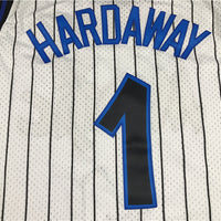 Men's Orlando Magic Penny Hardaway #1 White Hardwood Classics Swingman Jersey1