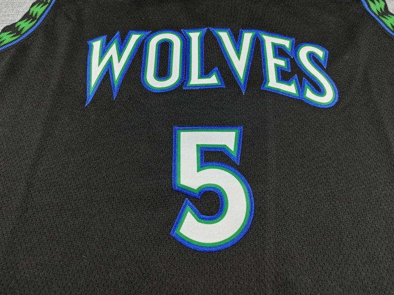 Men's Minnesota Timberwolves Anthony Edwards #5 Black Swingman Jersey - Statement Edition