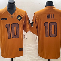 Men's Miami Dolphins Tyreek Hill #10 Brown 2023 Salute To Service Limited Jersey1