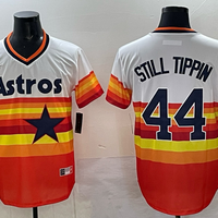 Men's Houston Astros Still Tippin #44 White Home Cooperstown Collection Player Jersey