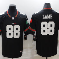 Men's Dallas Cowboys CeeDee Lamb #88 Black Game Player Jersey1