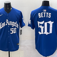 Men's Los Angeles Dodgers Mookie Betts #50 Royal Alternate Game Jersey