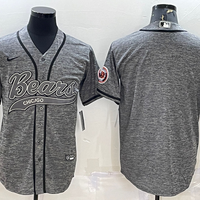 Men's Chicago Bears Gray Blank Jersey1