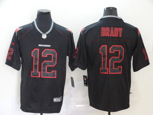 Men's Tampa Bay Buccaneers Tom Brady #12 Black Alternate Game Jersey1