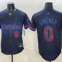 Men's Toronto Blue Jays Andres Gimenez #0 Black 2024 City Connect Limited Player Jersey