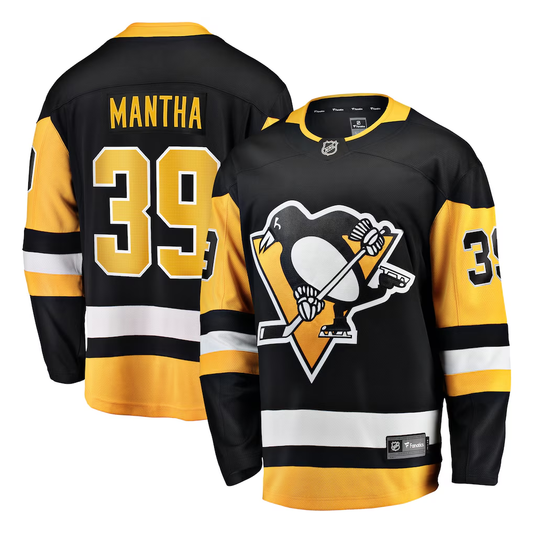 Men's Pittsburgh Penguins Anthony Mantha #39 Fanatics Black Home Breakaway Jersey