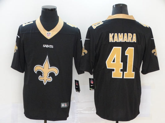 Men's New Orleans Saints #41 Alvin Kamara Black Game Jersey2