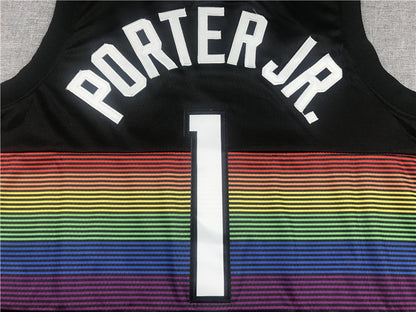 Men's Denver Nuggets Michael Porter Jr. #1 NBA Black Jersey1