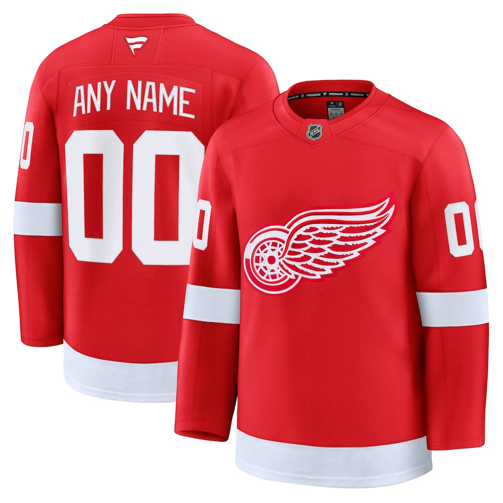 Men's Detroit Red Wings Fanatics Red Home Premium Custom Jersey