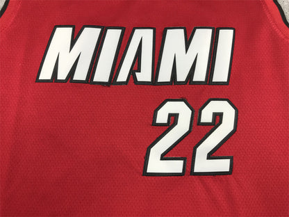 Men's Miami Heat Jimmy Butler #22 NBA Red Swingman Jersey1