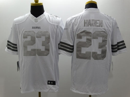 Men's Cleveland Browns Joe Haden #23 White Game Jersey1