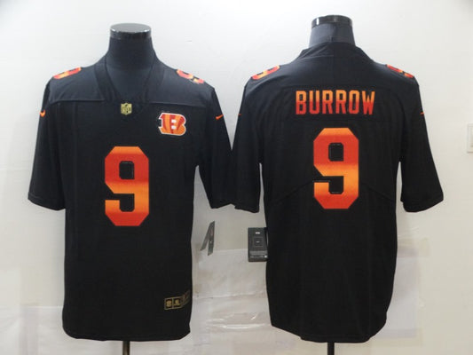 Men's Cincinnati Bengals Joe Burrow #9 Alternate Game Player Jersey1