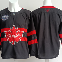 Men's Canada 2025 4 Nations Face-Off Black Player Blank Jersey
