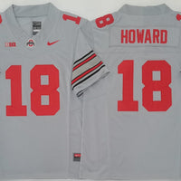 Men's Ohio State Buckeyes Will Howard #18 Gray Player Game Jersey