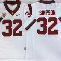 Men's USC Trojans O.J. Simpson #32 White Alumni Player Game Jersey
