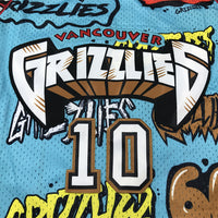 Men's Memphis Grizzlies Mike Bibby #10 Blue Swingman Player Jersey1 - Graffiti Edition
