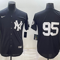 Men's New York Yankees Oswaldo Cabrera #95 Black Replica Player Name Jersey1