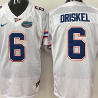 Men's Florida Gators Jeff Driskel #6 White Player Game Jersey