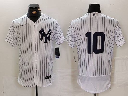 Men's New York Yankees Phil Rizzuto #10 White Replica Player Name Jersey1