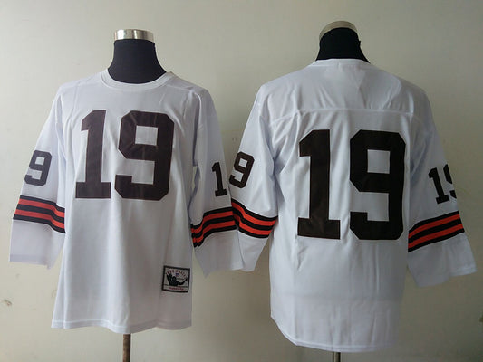 Men's Cleveland Browns Bernie Kosar Mitchell & Ness White Legacy Replica Jersey1