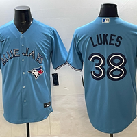 Men's Toronto Blue Jays Nathan Lukes #38 Powder Blue Player Jersey