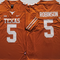 Men's Texas Longhorns Bijan Robinson #5 Orange Replica Team Jersey
