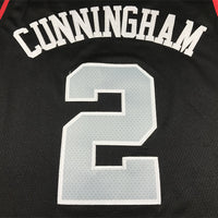 Men's Detroit Pistons Cade Cunningham #2 Black 2023/24 Swingman Jersey1 - City Edition