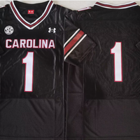Men's South Carolina Gamecock #1 Black Player Game Jersey