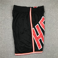 Men's Miami Heat Big Face Black Basketball Shorts1