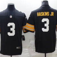 Men's Pittsburgh Steelers Dwayne Haskins Jr. #3 Black Player Game Jersey1
