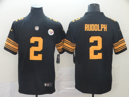 Men's Pittsburgh Steelers Mason Rudolph #2 Black Alternate Legend Jersey1
