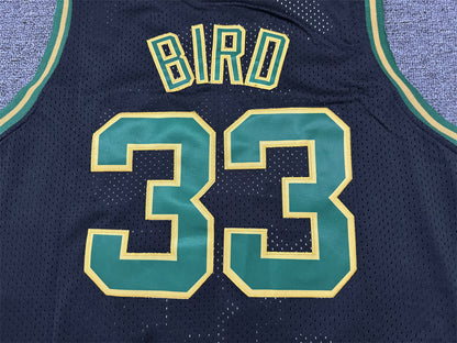 Men's Boston Celtics Larry Bird #33 Black 1985/86 Hardwood Classics Swingman Jersey1