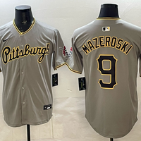 Men's Pittsburgh Pirates Bill Mazeroski #9 Gray Limited Player Jersey