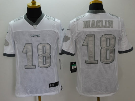 Men's Philadelphia Eagles Jeremy Maclin #18 White Game Jersey1