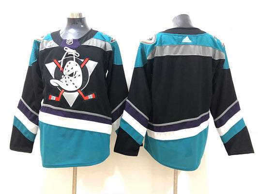 Men's Anaheim Ducks Black Blank Jersey1
