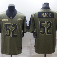 Men's Los Angeles Chargers Khalil Mack #52 Brown Game Jersey1