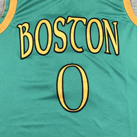 Men's Boston Celtics Jayson Tatum #0 NBA Green Swingman Player Jersey1