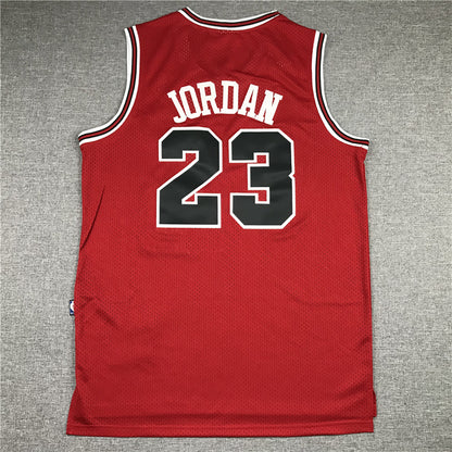 Men's Chicago Bulls Michael Jordan Red 1984-85 Hardwood Classics Jersey1