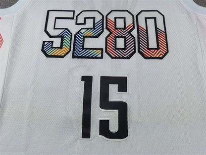 Men's Denver Nuggets Nikola Jokic #15 White 2024/25 Swingman Player Jersey1 - City Edition