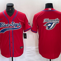 Men's Toronto Blue Jays Red Replica Game Jersey1 Joint Edition