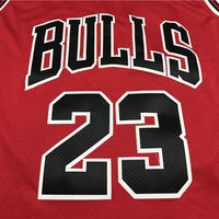Men's Chicago Bulls Michael Jordan #23 Red Fast Break Replica Player Jersey1