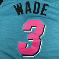 Men's Miami Heat Dwyane Wade #3 Blue Swingman Player Jersey1
