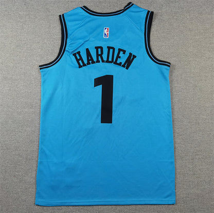 Men's LA Clippers James Harden #1 Light Blue 2024/25 Swingman Player Jersey1 - City Edition