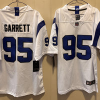 Men's Los Angeles Rams Myles Garrett #95 Fearsome White Game Jersey