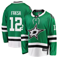 Men's Dallas Stars Radek Faksa #12 Kelly Green Breakaway Player Jersey1