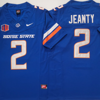 Men's Boise State Broncos Ashton Jeanty #2 Blue Player Game Jersey