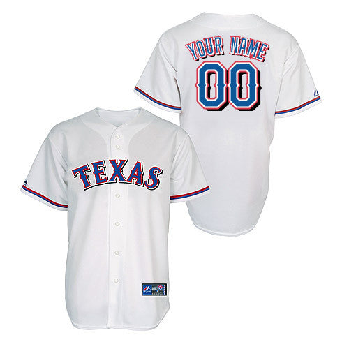 Men's Texas Rangers Custom Authentic Game Jersey1 White